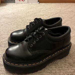 Dr. Martens 8053 Platform Black Leather Shoes
